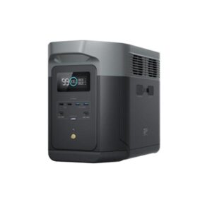 estación de energía portátil ecoflow delta 2 max 2048wh / 2400w - energía rápida y expandible para hogar, oficina o exteriores, compatible con paneles solares y baterías adicionales