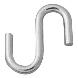 gancho s metal plata 3/16 de pulgada