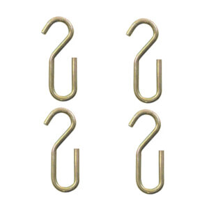 ganchos "s" de metal bronce 4 piezas