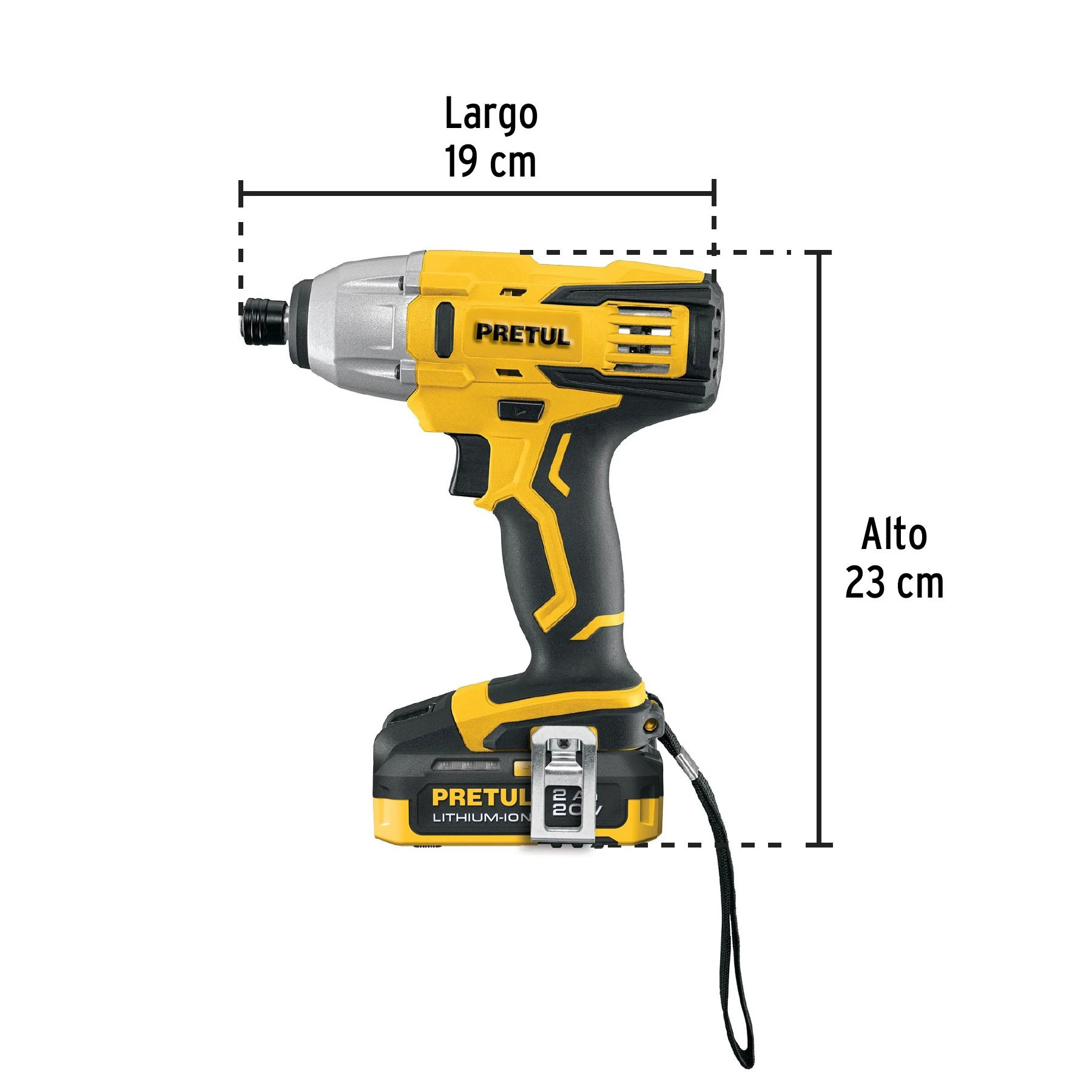Destornillador de impacto 1/4", 20V, 1 batería 2Ah - Image 2